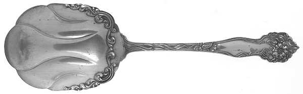Peerless-Daffodil (Silverplate) Solid Smooth Casserole Spoon