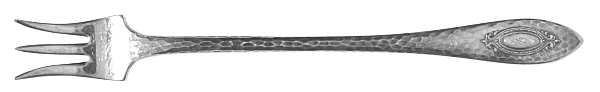 Spartan (Silverplate, 1919) Monogram Cocktail/Seafood Fork