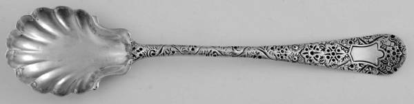 Antique-Chased (Sterling, 1882) Sugar Shell Spoon
