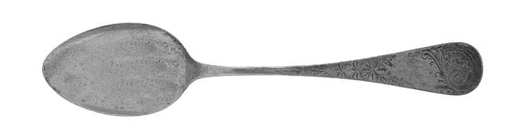 Antique M-2-Engraved (Sterlng, 1884) Teaspoon