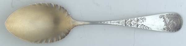 Antique M-2-Engraved (Sterlng, 1884) Ice Cream Spoon Individual