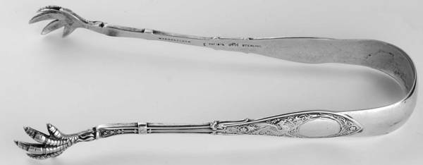 Arabesque (Sterling, 1875) Large Sugar Tongs