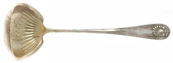 Athenian (Sterling, 1890) Monogramed Solid Piece Cream Ladle