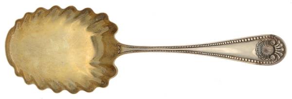 Bead (Sterling, 1880, No Monograms) Small Solid Berry/Casserole Spoon