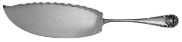 Bead (Sterling, 1880, No Monograms) Large Solid Fish Serving Knife by Whiting Manf Co
