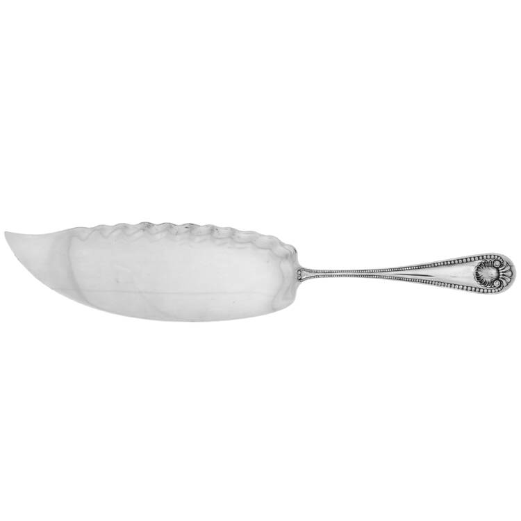 Bead (Sterling, 1880, No Monograms) Small Solid Fish Serving Knife