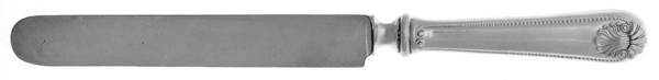 Bead (Sterling, 1880, No Monograms) Blunt Hollow Knife with Bolster by Whiting Manf Co