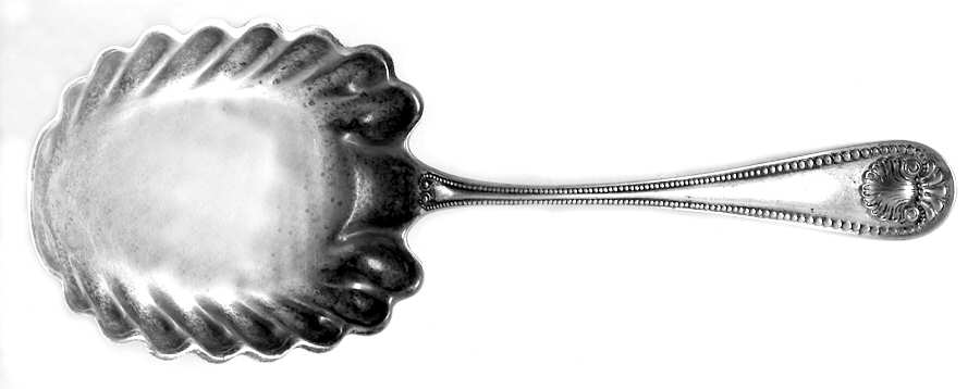 Bead (Sterling, 1880, No Monograms) Small Solid Berry/Casserole Spoon