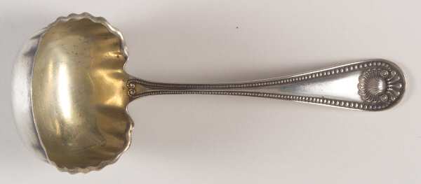 Bead (Sterling, 1880, No Monograms) Solid Gravy Ladle
