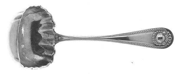 Bead (Sterling, 1880, No Monograms) Solid Gravy Ladle by Whiting Manf Co