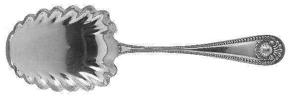Bead (Sterling, 1880, No Monograms) Preserve Spoon