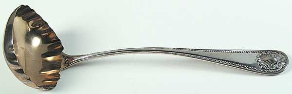 Bead (Sterling, 1880, No Monograms) Solid Soup Ladle by Whiting Manf Co