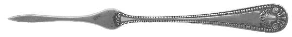 Bead (Sterling, 1880, No Monograms) Solid Nut Pick by Whiting Manf Co