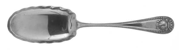 Bead (Sterling, 1880, No Monograms) Solid Salad Serving Spoon by Whiting Manf Co