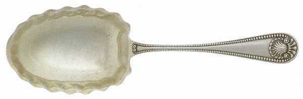 Bead (Sterling, 1880, No Monograms) Preserve Spoon by Whiting Manf Co