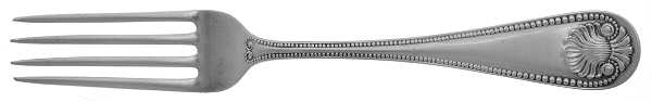 Bead (Sterling, 1880, No Monograms) Solid Youth Tea Fork by Whiting Manf Co