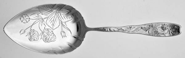 Berry (Sterling, 1880) Large Solid Bright Cut Pie Knife