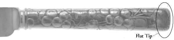 Berry (Sterling, 1880) Blunt Hollow Handle Knife W/Bolster