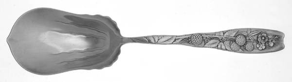 Berry (Sterling, 1880) Solid Salad Serving Spoon
