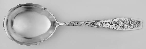 Berry (Sterling, 1880) Large Solid Serving Spoon