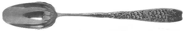 Berry (Sterling, 1880) Oversize Solid Salad Serving Spoon