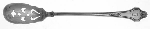 Burlington (Sterling, 1914) Pierced Bowl Short Handle Olive Spoon
