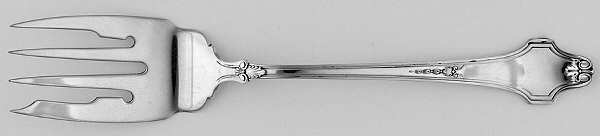 Burlington (Sterling, 1914) Small Solid Cold Meat Serving Fork