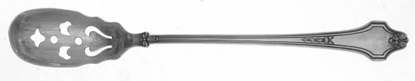 Burlington (Sterling, 1914) Pierced Bowl Short Handle Olive Spoon