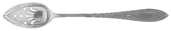 Chateau (Sterling, 1923) Pierced Bowl Short Handle Olive Spoon