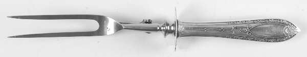 Chateau (Sterling, 1923) Large Stainless-Prong Roast Carving Fork