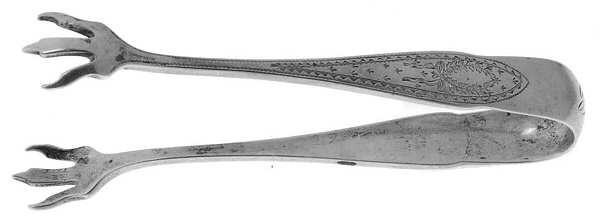 Colonial A-Engraved (Sterling, 1907) Small Sugar Tongs
