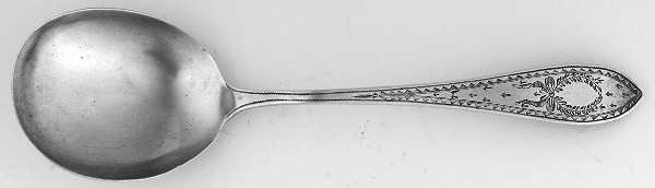 Colonial A-Engraved (Sterling, 1907) Round Bowl Soup Spoon (Cream Soup)