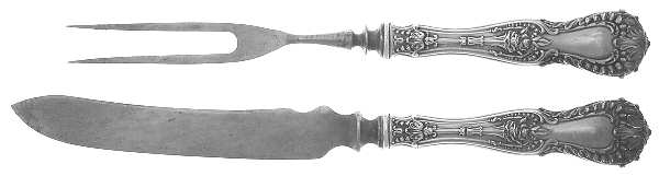 Dorothy Vernon (Sterling, 1909) Small Stainless Blade 2-Piece Steak Carving Set