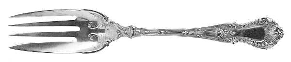 Dorothy Vernon (Sterling, 1909) Large Solid Cold Meat Serving Fork