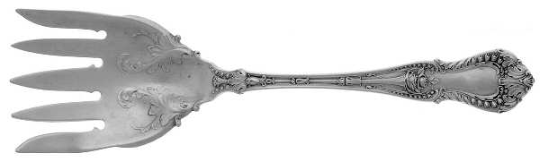 Dorothy Vernon (Sterling, 1909) Large Solid Tined Sardine Serving Fork