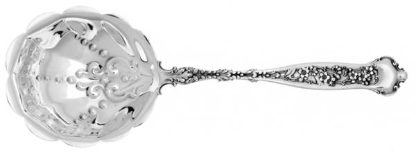 Dresden (Sterling, 1896) Large Solid Shell Berry/Casserole Spoon by Whiting Manf Co
