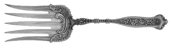 Dresden (Sterling, 1896) Large Solid Fish Serving Fork