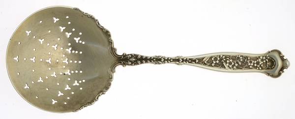 Dresden (Sterling, 1896) Large Pierced Pea Serving Spoon