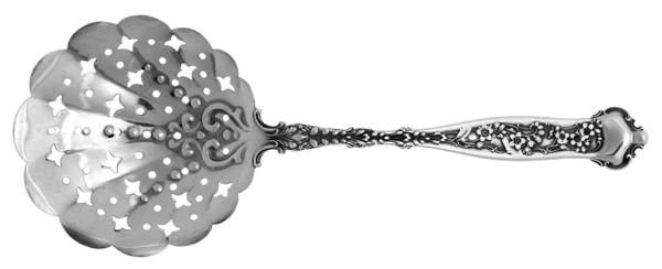 Dresden (Sterling, 1896) Large Pierced Pea Serving Spoon