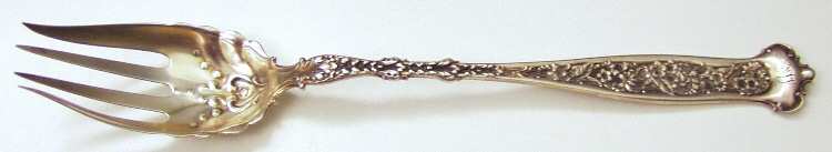 Dresden (Sterling, 1896) Oversize Solid Salad Servng Fork