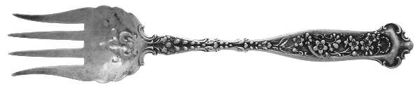 Dresden (Sterling, 1896) Small Chipped Beef Fork