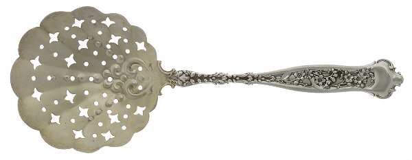Dresden (Sterling, 1896) Large Pierced Pea Serving Spoon
