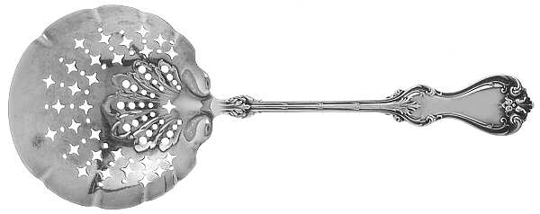 Duke of York (Sterling, 1900) Large Pierced Pea Serving Spoon