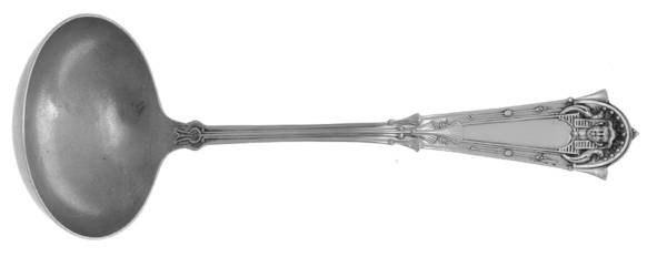 Egyptian (Sterling, 1875) Solid Gravy Ladle by Whiting Manf Co