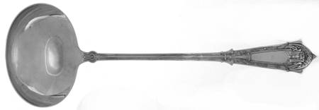 Egyptian (Sterling, 1875) Brightcut Solid Large Berry/Casserole Spoon by Whiting Manf Co