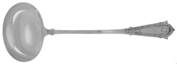 Egyptian (Sterling, 1875) Solid Soup Ladle by Whiting Manf Co
