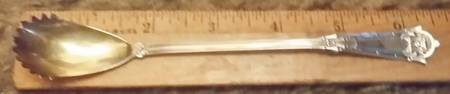 Egyptian (Sterling, 1875) Small Lettuce Serving Spoon