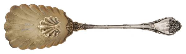 Empire (Sterling, 1892) Solid Salad Serving Spoon by Whiting Manf Co