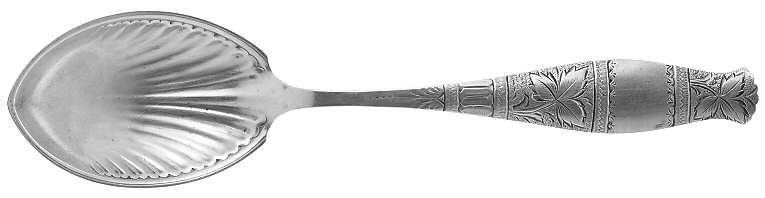 Gem Leaf (Sterling, 1880) Preserve Spoon