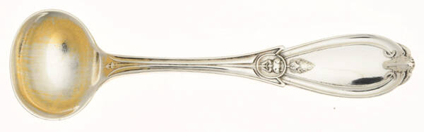 Grecian (Sterling, 1862, No Monograms) Master Salt Spoon